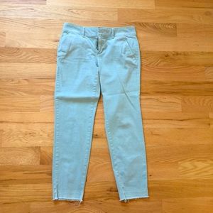LOFT Size 2 Light Blue Ankle Chinos